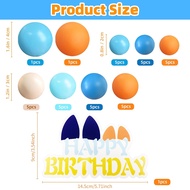 Balls Cake Toppers Blue Orange Birthday Cake Decorations for Baby Shower Birthday Cake Decorating (b