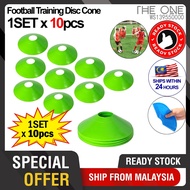 10pcs Soccer Marker Disc Cone Soccer Drill Agility Training Flat Cone