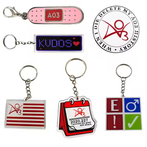 AO3 History Keychain Fanfiction Fandom Acrylic Keyring When I Die Delete My AO3 History Kudos Bandag