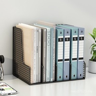 Four-Column Storage Box a4 Rack Desktop Metal Folder File Column File Rack Holder Frame Basket File 