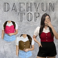 Korean Dahyun Top | Puffy Top Women's Blouse | Modeluxid