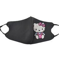 Pink Hello Kitty Face Mask Bling Mask  Smile Diamond Adult/kids/children Masks Washable Mask Ice Silk Cotton Mask