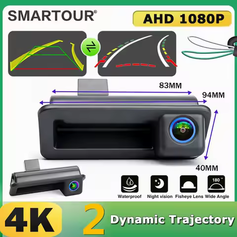 4K AHD 1080P Dynamic Reverse Camera For Range Rover Freelander 2 Mondeo Zhisheng Focus Trunk Handle 