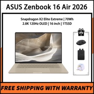 ASUS Zenbook 16 Air 2026 Snapdragon X2 Elite Extreme 70Wh 2.8K 120Hz OLED 16 inch 48GB+1TSSD ASUS La