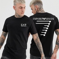 100% Original  Armani Baju-T lelaki Exchange classic original round neck high quality cotton A|X T s