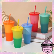 STT Color Changing Drinking Bottle 710ml Reusable Water Cups Changing Color Cup 710 Ml Color Changin