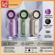Mini Handheld Fan X688 | Kipas Tangan Mini - High-Speed, USB Rechargeable, Turbo - Mudah Dibawa & Be
