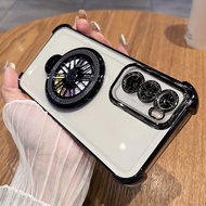 For Relame C71 C 71 C73 C 73 C75 X C 75 Realme C71 4G 5G 2025 Plating Rotating Gyroscope Bracket Fou