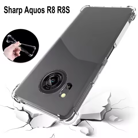 For Sharp Aquos R8 R8S SH-52D Case Air Cushion Shockproof Clear Airbag Silicone TPU Back Cover Soft