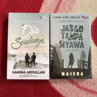 Novel Melayu | Dia Seadanya (Hanina Abdullah) & Jasad Tanpa Nyawa (Maiera)
