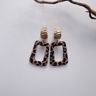 [ZANZAN ZANZAN] Fashion Leopard Print Dangling Earrings [EK20AK008]
