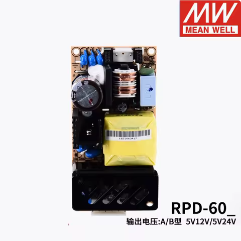 MEAN WELL 60W Dual Output Medical Grade RPD-60A | 5V12V RPD-60B | 5V24V