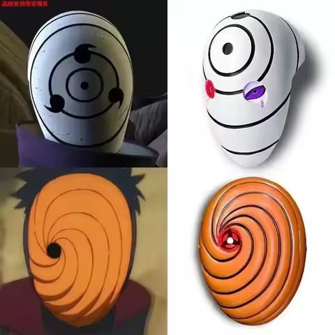 Naruto Uchiha Obito Anime Cosplay Mask Can Emit Light Uchiha Madara Cosplay Party Halloween Cool And