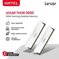 Lexar THOR DDR4 RAM 8GB 3600MHz CL18 288-Pin Desktop Memory (LD4BU008G-R3600GSWG)