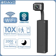 LZD V380 PRO APP 5MP Battery Mini Hidden Camera Wireless WIFI IP Cam Rechargeable 10X Zoom Adjustabl