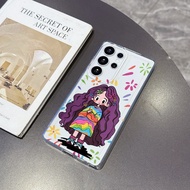 Colorful Girl for Samsung 24 FE Case S26 S25 S24 S23 S22 S21 S20 Ultra FE A16 A12 Anti-drop Cover So