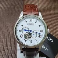 Citizen NP1020-15A Automatic Brown Leather Strap Analog Men's Dress Watch
