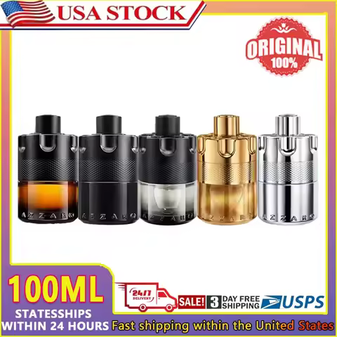 Azzaro Wanted Series 100ml Eau De Parfum Spray French Original Luxury Perfumes Cologne for Men Phero