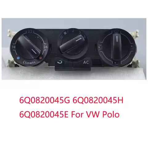 Car Original Dismount Used Manual A/C Heater Climate Control Panel Unit Switch 6Q0820045G 6Q0820045H