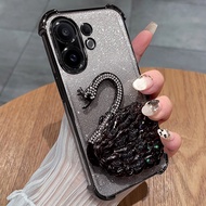 For Vivo X200 FE Vivo X200FE X 200 FE Pro Ultra Vivo X200 FE 4G 5G 3D Flowing Sand Swan Bracket Four