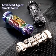 edc Push Brand Shell Throwing Toy Decompression Transmitter Mini Metal Shock Bomb Decompression Toy