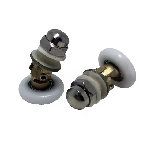 4pcs Shower Door Rollers/Wheels Universal Eccentric Pulley Stainless Steel Track Eccentric Adjustabl