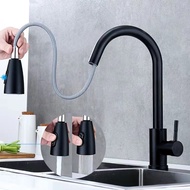 Two speed adjustment Kitchen Tap 304 Stainless Steel 360° Rotating Pull-out Hot And Cold Tap Sink Spring Faucet Hot And Cold Basin Sink Faucet