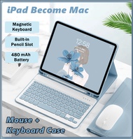 NIXXOS Keyboard Case with Pencil Slot For iPad 7th/8th/9th Gen (10.2")/Air4/5 (10.9") Pro(11")