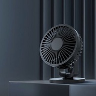 黑色可掛夾小風扇/ 書枱/ 靜音風扇/ 大風力/ 可座枱/ 可夾掛/ 充電式