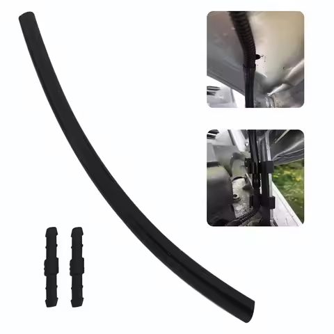 1Set Wiper Spray Hose With 2 Straight Connectors With Corrugated Washer Hoses Transporter Tube Fix F