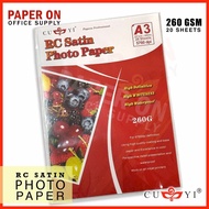 CUYI RC Satin Photo Paper A3 260gsm