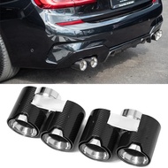Quad Carbon Fiber Exhaust Tip For BMW G20 G21 330i 320d 330d 325i 330e Muffler Tip Exhaust Nozzle Ex