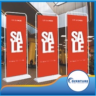 Door Frame Banner Stand for160x60 1 80 x 80 Print Size Tarpaulin (Hook-On Collapsible and Portable）
