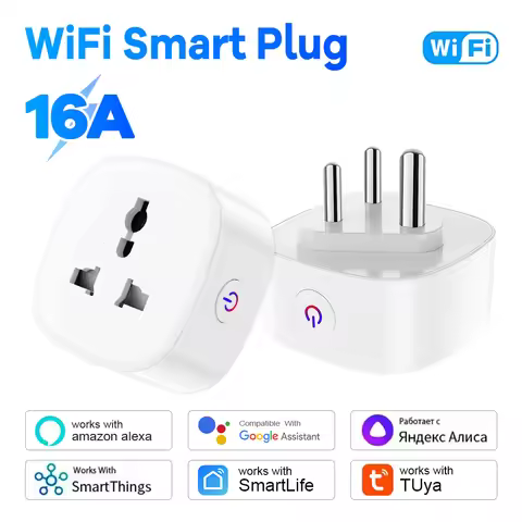 Tuya South Africa Plug Smart Plug 16A 20A Power Monitor Socket with Timer Alexa Google Voice Control