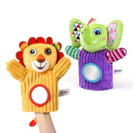 Hand Puppets Baby Toy 0-6-12 Months, Plush Stuffed Animal Hand Puppets Toys for Kids，Sensory Doll wi