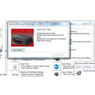 Canon Printer Gseries G4010 Reset Tool Program ink pad Error. Service Required. 5B00 Error.