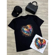 Kemeja-t lengan pendek, untuk wanita dan lelaki, Street Shirt fashion, bergaya baju iron maiden remp