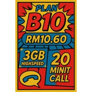 ONEXOX SIMKAD CCTV/GPS/MESIN POS BLACK B10【3GB】+【20 MINIT】 4G/5G LTE HIGHSPEED