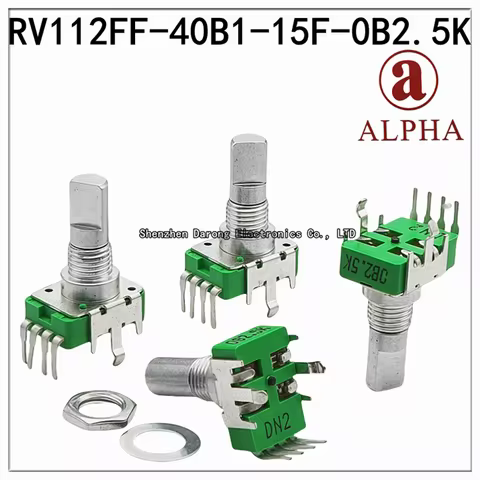 Taiwan ALPHA 112 vertical volume effect Potentiometer 0B2.5K 4 pin 360 degrees infinite rotation han