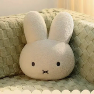 High Quality Soft Fluffy Miffy Bunny Shaped Cartoon Bolster - Cute Small White Rabbit Plush Doll Sof