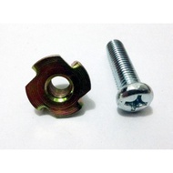 JP M6 x 30 mm Bolt + Tee Nut/T-Nut 6 mm