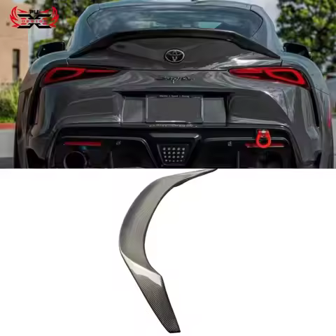 TRD Style Carbon Fiber Rear Spoiler Trunk Spoiler Wing For Toyota Supra A90 A91 Body Kit Accessories