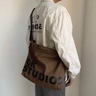 sling bag man sling bag Thickened Distressed Large-Capacity Shoulder Bag