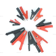 1pair 10/20/50A PVC big Alligator Crocodile Clip clamp Connector Socket Plug Handle Test Probe 4mm b
