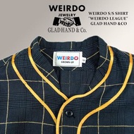 稀有少量現貨 GLAD HAND&WEIRDO 復古「W」Logo 男女同款棒球衫短袖外套