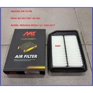 MEAUSU AIR FILTER  MSAF-BZ140(17801-BZ140)  MODEL: PERODUA BEZZA 1.0 / AXIA 2017