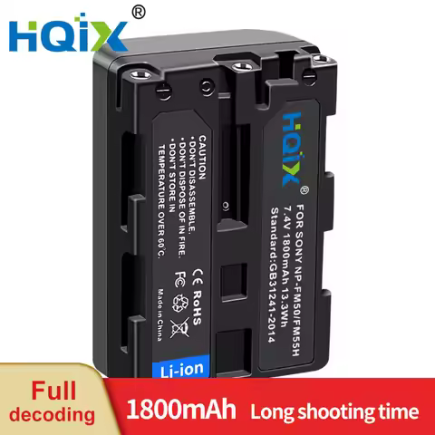 HQIX for Sony CCD-FRV96K DSC-S50 DSC-F717 CCD-FFRV208 DSC-S70 S75 F707 S828 S30 DSC-R1 Camera NP-FM5