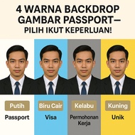 Passport Size Photo Printing / Ukuran Passport / ID Photo Printing Service / Cuci Gambar Size Passpo