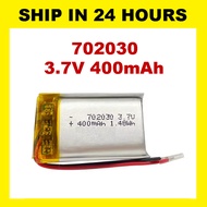 702030 Lithium Polymer Li-Po li ion Rechargeable Battery 3.7V 400mAh Lipo cells For Bluetooth speake