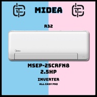 Midea Air Conditioner Wall Mounted R32 All Easy Pro Inverter 2.5HP MSEPB-25CRF